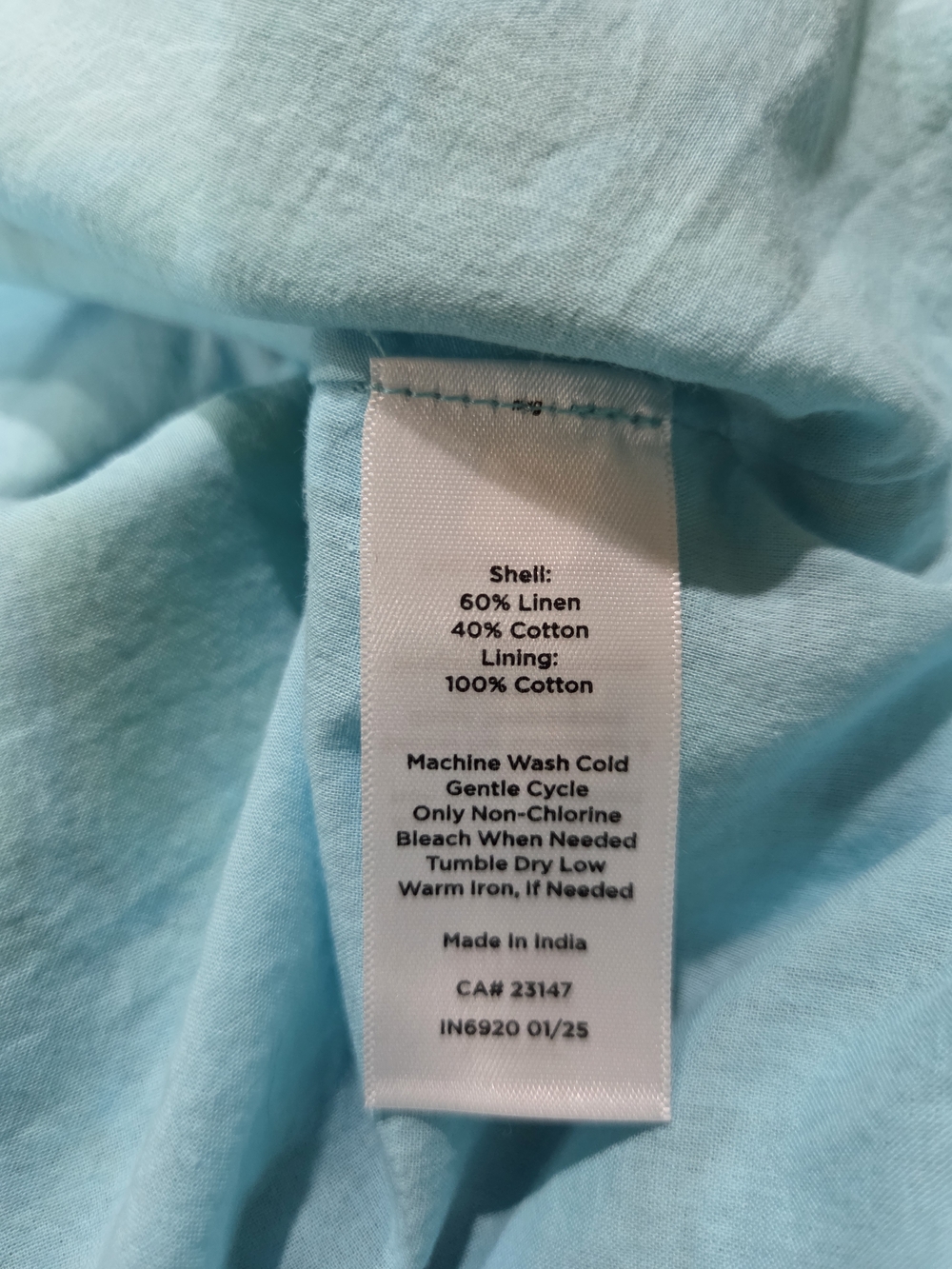 Talbots Aqua Tropical Floral Square-Neck Midi Linen Dress - Size 16 - Picture 8 of 9